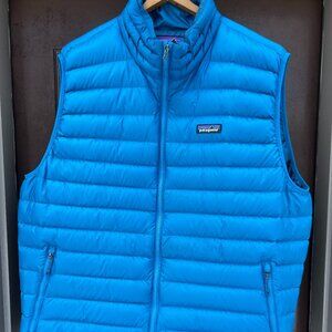 PATAGONIA DOWN SWEATER VEST / BALKAN BLUE / XXL